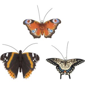Esschert Design Vlinder muurdeco (1 stuk) assorti