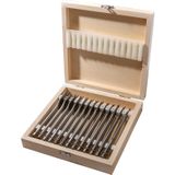 Labor Speedborenset 13-delig - Hout - Houtenkoffer - Zeskant Aansluiting