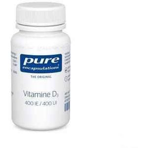 Pure Encapsulations - Vitamine D3 400 IE - Essentieel voor het Botmetabolisme, Immuunsysteem, het Calciummetabolisme en de Werking van de Spieren - 60 Capsules