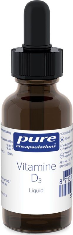 Pure Encapsulations - Vitamine D3 Liquid - Draagt bij tot de Normale Werking van het Immuunsysteem - 22.5ml