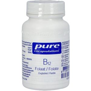 Pure Encapsulations - Vitamine B12 Folaat - Combinatie van Vitamine B12 en Foliumzuur in een Zuigtablet - 90 Capsules