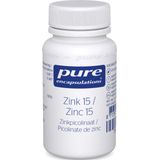 Pure Encapsulations - Zink 15 - Zinkpicolinaat 75mg bevat 15mg Zink - Voor het Immuunsysteem en het ­Zuur-base-evenwicht - 60 Capsules
