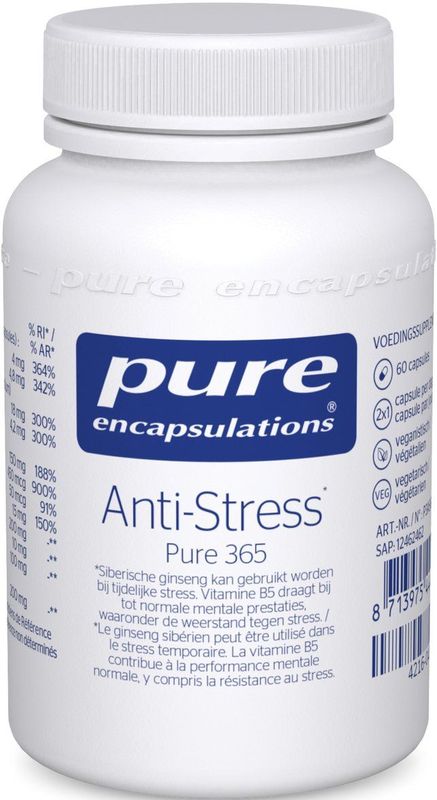 Anti-Stress - Micronutriënten - Ondersteuning Mentale Prestaties - 60 Capsules