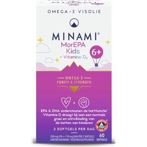 Minami MorEPA kids + vitamine D3 60 Softgels
