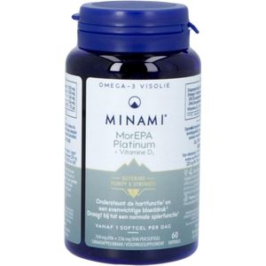 Minami Nutrition MorEPA Platinum + Vitamine D3 120 capsules