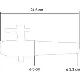 Houten Kraan Groot 24 cm - ø 3,0 - 5,0 cm Houten Kraan Groot  24 cm - ø 3,0 - 5,0 cm