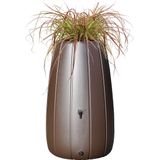 Regenton Gaja - 200 liter - Bruin - Kunststof regenton - Plantenpot - Inclusi