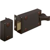 Bijzet Oplegslot - Bruin - Binnendraaiend - Inclusief Sleutels