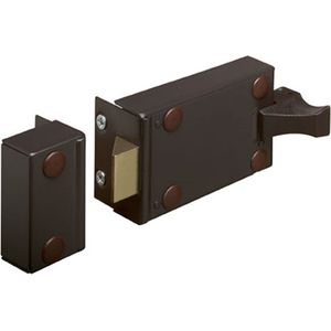 Bijzet Oplegslot - Bruin - Binnendraaiend - Inclusief Sleutels