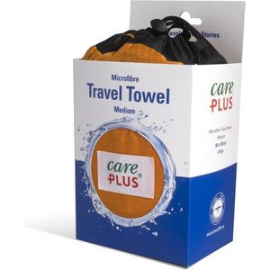 Care Plus Reishanddoek microvezel - Maat: medium 60 x 120 cm - Oranje - Travel Towel