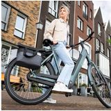 Gerecyclede shopper fietstas Urban Proof 20 liter - zwart/grijs