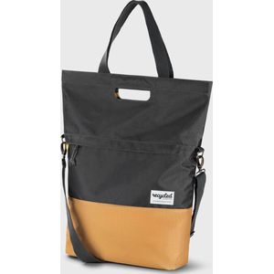 Gerecyclede shopper fietstas Urban Proof 20 liter - grijs/geel