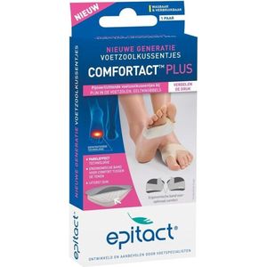 Epitact Comfortact Plus Voetzoolkussentjes. Pijn verlichtend bij pijn in voetzolen, eeltknobbels maat 42/45 1paar.