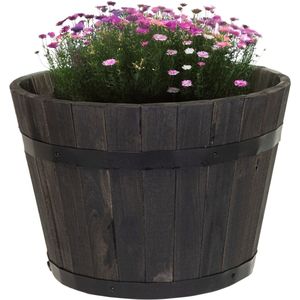 terraced® - Set van 4 - bloempot onderzetters incl. viltdoppen - kleur: crèmewit - rond - 27 cm diameter - onderzetter bloempot - recycling materiaal - Made in Germany
