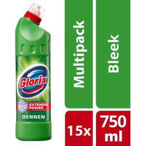 15x Glorix Bleek Dennen 750 ml