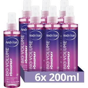Andrélon - Pink Get The Volume - Haarspray - 6 x 200 ml
