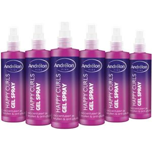 Andrélon - Gel Spray - Happy Curls - 6 Verpakkingen