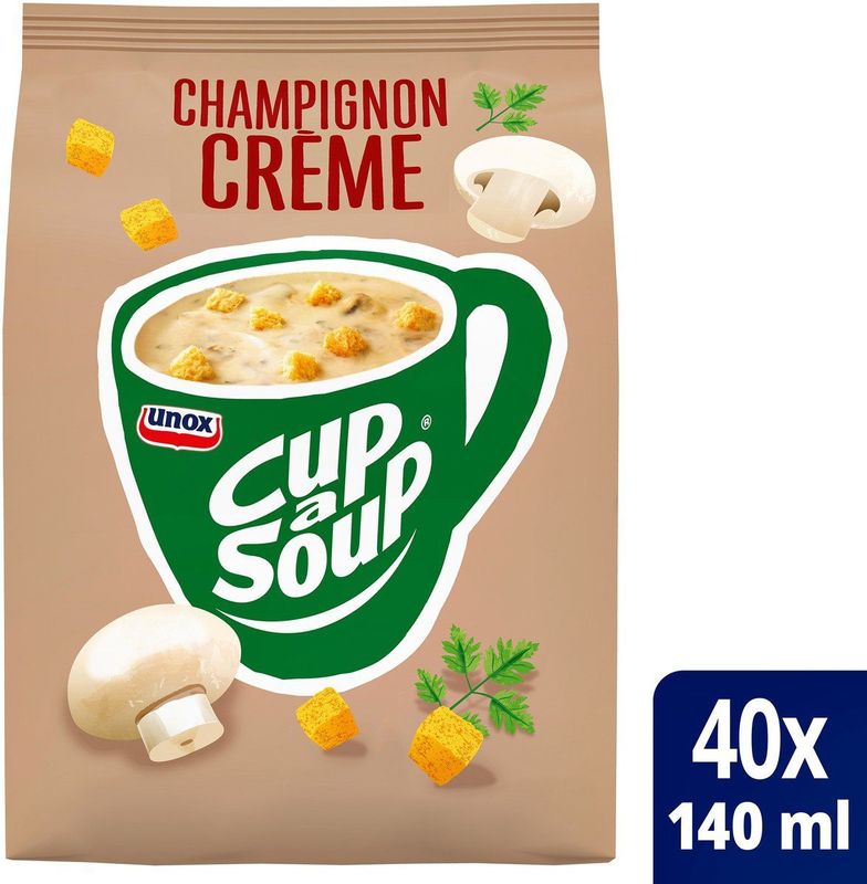 Unox - Cup-a-Soup - Champignon Crème - 40 Porties - 140ml