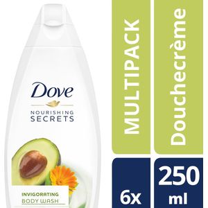 Dove Invigorating - Douchegel - 6 x 250ml - Voordeelverpakking