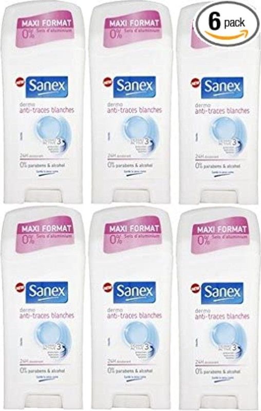 Sanex - Dermo Invisible - Deo Stick - Voordeelverpakking 6x65ml