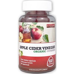 Fitshape Apple cider vinegar organic gummies 60 Stuks