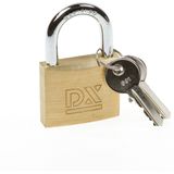 Dulimex Hangslot met 2 sleutels - 50 mm - messing - kofferslot