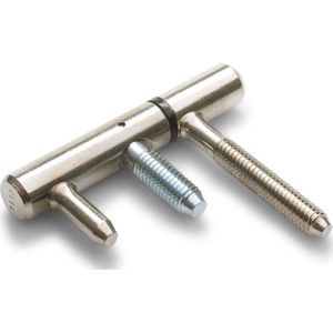 Inboorpaumelle - Vernikkeld - Staal - Dulimex - Dulimex inboorvernikkeld 12 mm voor stalen metselkozijnen