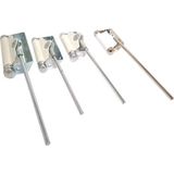 DX - Deurveer/ Deursluiter met Pen Staal Zwaarte 2 Wit