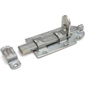 Hangslot Rolschuif - Schuifgrendel vlak - Schuif slot - 120 mm - Verzinkt