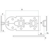 DX - Rolschuif vlak 100 mm verzinkt
