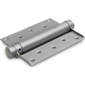 Bommer scharnier enkelwerkend 100 mm zilvergrijs