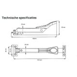 Raamuitzetter wegdraaibaar, wit