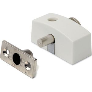 Oplegslot smal met cilinderslot SKG1® wit