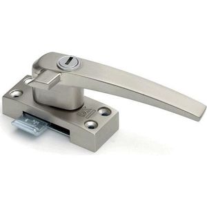 DX - Raamboompje met cilinderslot - rechtshandig met nok - SKG*® - zamac - rvs finish
