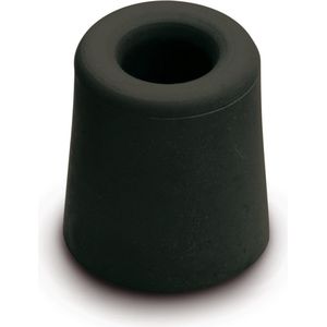 Deurbuffer - Zwart - Rubber - Ø30 mm - Geschikt voor Vloer- of Wandmontage