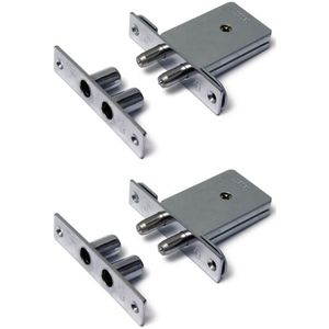 Set van 2 Veiligheidsbijzetsloten SKG2 - Gelijksluitend - Staal