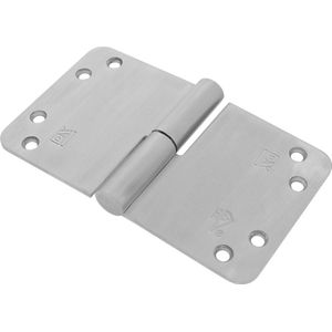 SKG3 Kogelstift paumelle Ronde hoek 150x89 mm rechts rvs