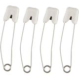 Veiligheidsspeld - Snap-Lock - Groot - 12 Stuks - Wit