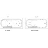 Riho - Columbia - Inbouwbad - Hoogglans Wit - Acryl