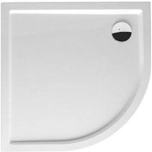 Riho Davos Douchebak Kwartrond 80x80cm R55 Acryl Wit - Met Paneel - Acryl - Douche - Douchebakken - 8714148368886