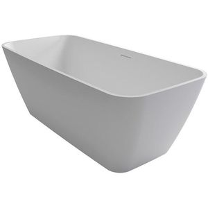 Saniclass Viggo Vrijstaand Bad - 160x75x55.5cm - Solid Surface - mat wit SW655280