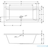 Riho - Lusso - Inbouwbad - Hoogglans Wit - Acryl