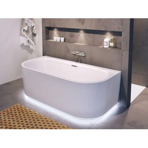 Riho Desire B2W Halfvrijstaand Bad 180x84cm - Acryl - Wit - LED Verlichting - Baden - Halfvrijstaande Baden - 8714148580165