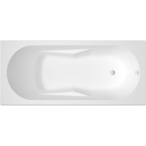 Ligbad - Lazy - Wit Glanzend - Acryl - 180x80 cm