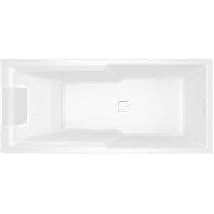 Riho Still Shower Inbouw Douchebad 180x80cm - Acryl Wit - LED Kussen Links - Baden - Inbouwbaden - 8714148591437