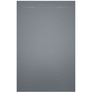 Riho Isola Douchevloer 80x80x3cm Kunstmarmer Leisteen structuur mat cement grijs D007001090