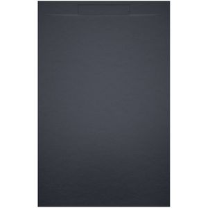 Riho Isola Douchevloer 120x80cm Leisteen Mat Antraciet - Kunstmarmer - Douche - Douchebakken - 8714148592274