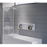 Riho - Lucid - Badwand - Mat Wit - Aluminium