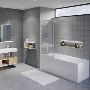 Riho - Lucid - Badwand - Mat Wit - Aluminium