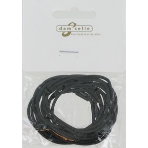 Damselle - Elastiek - Zwart - 12 Stuks